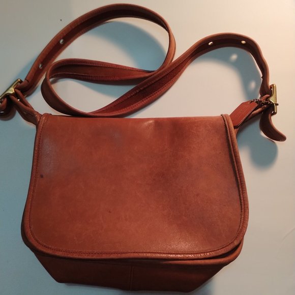 Vintage Coach Leather Flap Crossbody Bag 1999 - Picture 1 of 7